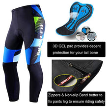 Load image into Gallery viewer, sponeed Men's Biking Pants Padded Tights Bicycling Tops Jersey Long Sleeve Shirts Cycling Uniforms Club Team Spring Style US M Multi
