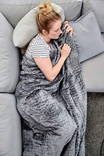 Load image into Gallery viewer, Gravity Blanket: The Weighted Blanket for Sleep | Premium Weighted Blanket with Removable Cover | Generation 2 with Button/Ties Fastening System | Grey, 20lbs, 48"x72"
