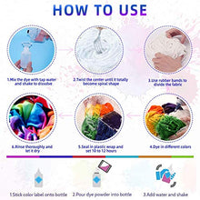 Load image into Gallery viewer, Tie Dye Kit，26 Colors Fabric Dye Kits for Kids, Adults and Groups with Rubber Bands, Gloves, Funnel, Apron,Table Covers and Spray nozzles Add Water Only for Party Gathering Festival User-Friendly
