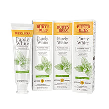 Load image into Gallery viewer, Burt's Bees Toothpaste, Natural Flavor, Fluoride Free Purely White, Zen Peppermint, 4.7oz 3 Count
