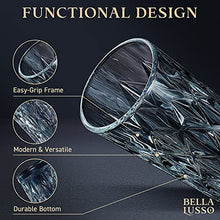 Load image into Gallery viewer, Highball Water Glasses - Tall Drinking Glass Set of 8, 12 oz - Premium Gift Box - Hurricane Crystal Glassware - Vintage Bar Rock Cups - For Cocktails, Mixed Drinks, Juice, Beer, Whiskey on Kitchen
