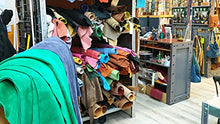 Load image into Gallery viewer, LIVE shop upcycled handmade leather bags and accessories in Rome
