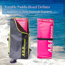 Load image into Gallery viewer, Pink Paddleboard Inflatable Paddle Board，ISUP 10'6''x32''x6'' Stand Up Paddle Board Standing Boat for Adult, Inflatable Paddle Boards for Adults 320lbs Capacity,15PSI Pressure(Pink)
