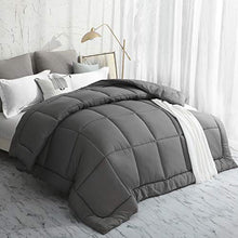 Load image into Gallery viewer, Oubonun All Season Queen Comforter Summer Cool Soft Quilted Down Alternative Duvet Insert with Corner Tabs,Luxury Fluffy Reversible Hotel Collection (Grey, Queen)
