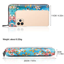 Load image into Gallery viewer, APHISON Wallets for Women RFID Blocking Zipper Purse Card Case Wallet Phone Clutch Cartoon Style Wallet With Wristlet for Ladies/Girls Gift Box 684-0170A
