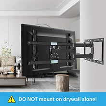 Load image into Gallery viewer, JUSTSTONE TV Wall Mount Bracket Full Motion for Most 32-80 Inch LED/LCD/OLED Flat Screen Curved TVs with Articulating Dual Arm Swivel Tilt Up to 110 lbs, Max VESA 600X400mm
