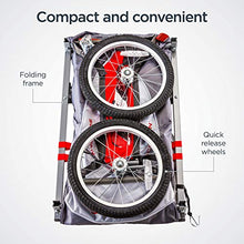 Load image into Gallery viewer, Schwinn Trailblazer Child Bike Trailer, Single Baby Carrier, Canopy, 16-inch Wheels, Red
