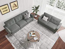 Load image into Gallery viewer, Belffin Sofa and Loveseat Sets 2 Piece Furniture Sofa Set for Living Room Couch Sofa Loveseat Set Grey
