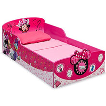 Load image into Gallery viewer, Delta Children Interactive Wood Toddler Bed, Disney Minnie Mouse
