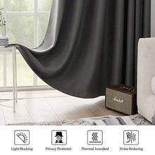 Load image into Gallery viewer, MIULEE Grey Blackout Curtain for Living Room Sliding Glass Door Vertical Blind for Room Darkening Extra Wide Window Drapes Grommet Top Room Divider Panel for Bedroom/Patio 1 PC 100 x 84 Inch
