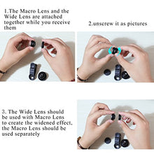 Load image into Gallery viewer, iPhone Lens,by Ailun,3 in 1 Clip On 180 Degree Fish Eye Lens+0.65X Wide Angle+10X Macro Lens,Universal HD Camera Lens Kit for iPhone 7/6s/6s Plus/6/SE/5/5s,Samsung,BlackBerry,Mobile Phone [Black]
