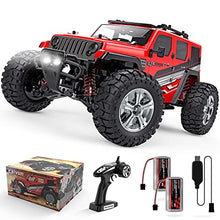 Load image into Gallery viewer, 1:14 Scale Big RC Car, caivun RC Cars 4WD Off Road Hobby Trucks 40+ KM/H High Speed Remote Control Car with Two 1500mAh Batteries, 2.4GHz All Terrain Toy Vehicle Crawler Gift for Adults Teens Boys
