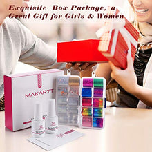 Load image into Gallery viewer, Makartt Nail Art Foil Glue Gel with Starry Sky Star Foil Stickers Set Nail Transfer Tips Manicure Art DIY 15ML, 20PCS (2.5cm100cm) Stickers, Nail Dryer Curing Lamp Required
