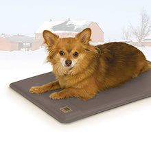 Load image into Gallery viewer, K&amp;H Pet Products Deluxe Lectro-Kennel Heated Pad Small Gray 12.5" x 18.5" 40W
