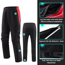 Load image into Gallery viewer, BALEAF Men's Winter Cycling Jackets Cold Weather Bike Pants Thermal Windproof Motorcycle Clothing Set Mountain Biking Red L
