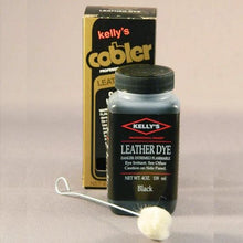Load image into Gallery viewer, 4 Oz. Kelly Cobbler Leather Dye Black By Fiebing
