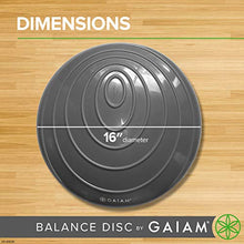 Load image into Gallery viewer, Gaiam Balance Disc Wobble Cushion Stability Core Trainer For Home Or Office Desk Chair &amp; Kids Alternative Classroom Sensory Wiggle Seat
