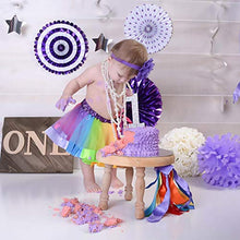 Load image into Gallery viewer, Belababy Girl Skirt Ruffle Tulle Costume Tutu, Rainbow 5-8T
