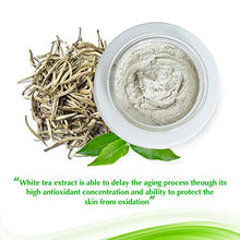 Load image into Gallery viewer, White Tea Mud Mask - 100 ml, Antioxidant Facial Treatment, Smoothes Fine Lines, Wrinkles, Deep Cleanse, Detoxifies Face, Removes Dark Spots, Skin Pigmentation, Blackheads, Pore Minimizer, Anti Aging
