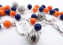 Load image into Gallery viewer, HOUSTON PRO BASEBALL CATHOLIC ROSARY BEADS
