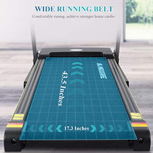 Load image into Gallery viewer, MaxKare Electric Folding Treadmill Auto Incline Running Machine 2.5HP Power 8.5MHP Speed 12-Level Adjustment with 15 Pre-Set Training Programs Large LCD Display Cup Holder for Home Use
