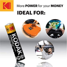 Load image into Gallery viewer, KODAK AAA Batteries 60 Pack - with 10 Years Shelf Life Long Lasting Alkaline Batteries AAA Size Pack, 1.5V Mignon LR03 MN1500 AM3 Triple A Batteries, Leak Proof AAA Battery Pack
