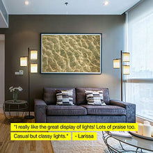 Load image into Gallery viewer, Brightech Liam - Asian Lantern Shade Tree LED Floor Lamp - Tall Free Standing Pole with 3 LED Light Bulbs - Contemporary Bright Reading Lamp for Living Room, Office - Bronze
