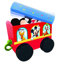 Load image into Gallery viewer, Kiddieland Toys Limited Battery-Powered Mickey Choo with Caboose &amp; Tracks Ride On,Multi,9.5 x 14.25 x 31.5 inches
