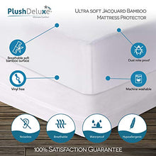 Load image into Gallery viewer, PlushDeluxe Premium Bamboo Mattress Protector – Waterproof, Hypoallergenic &amp; Ultra Soft Breathable Bed Mattress Cover for Maximum Comfort &amp; Protection - PVC, Phthalate &amp; Vinyl-Free (King Size)
