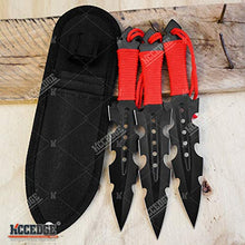 Load image into Gallery viewer, Tactical Knife Survival Knife Hunting Knife 7.5" Ripper Throwing Knives Set Fixed Blade Knife Razor Sharp Edge Camping Accessories Survival Kit Tactical Gear 74397 (Black)
