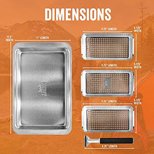 Load image into Gallery viewer, Yukon Glory BBQ 'N Serve Grill Basket Set, Revolutionary Grill to Table Design, Includes 3 Grilling Baskets, Serving Tray and Patented Clip-on Handle Perfect For Grilling Fish, Veggies and Meats
