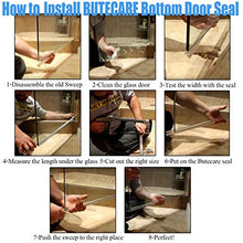 Load image into Gallery viewer, 2-Pack Butecare Frameless Shower Door Bottom Seal – Stop Shower Leaks and Create a Water Barrier (3/8” x 39”)
