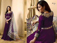 Load image into Gallery viewer, New Desiner Indian/Pakistani Ethnic wear Georgette Anarkali Gown LT (Purple, X-LARGE-44)
