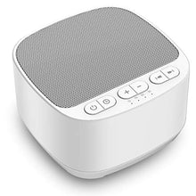 Load image into Gallery viewer, Magicteam Sleep Sound White Noise Machine with 40 Natural Soothing Sounds and Memory Function 32 Levels of Volume Powered by AC or USB and Sleep Timer Sound Therapy for Baby Kids Adults (White)
