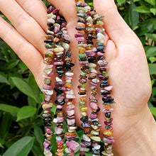 Load image into Gallery viewer, 1 Strand Natural Multi Colors Tourmaline Gemstone Smooth Free Form 5-8mm Loose Stone Chip Beads 33 Inch for Jewelry Craft Making GZ1-11
