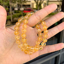 Load image into Gallery viewer, Natural Yellow Citrine Gemstone Bracelet 7 inch Stretchy Chakra Gems Stones Healing Crystal Quartz Birthday Gift GB8-27

