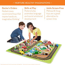 Load image into Gallery viewer, Melissa &amp; Doug Deluxe Activity Road Rug Play Set with 49 Wooden Vehicles and Play Pieces

