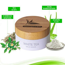 Load image into Gallery viewer, White Tea Mud Mask - 100 ml, Antioxidant Facial Treatment, Smoothes Fine Lines, Wrinkles, Deep Cleanse, Detoxifies Face, Removes Dark Spots, Skin Pigmentation, Blackheads, Pore Minimizer, Anti Aging
