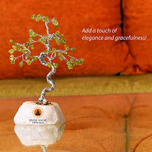 Load image into Gallery viewer, Divine Magic Handmade Natural Crystal Tree Green Peridot Enhance Confidence | Crystal Art Decoration Good Luck Tree Activates Heart and Solar Plexus Chakras - Spiritual Gifts for Women Men
