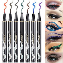 Load image into Gallery viewer, UCANBE 7 Colors Shimmer Liquid Eyeliner Makeup Set, Metallic Satin Finish Colorful Sparkling Eye Liner Pen, Long Lasting High Pigmented with Waterproof &amp; Smudge Proof Formula
