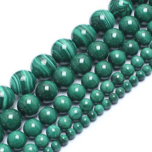 Load image into Gallery viewer, Love Beads 8mm Natural Malachite Round Stone Beads for Jewelry Making 15inch Gemstone Semi Precious
