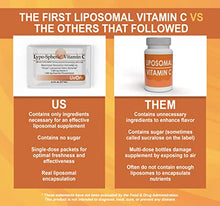Load image into Gallery viewer, Lypo–Spheric Vitamin C - 6 Cartons (180 Packets) – 1,000 mg Vitamin C &amp; 1,000 mg Essential Phospholipids Per Packet – Liposome Encapsulated for Improved Absorption – 100% Non–GMO
