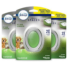 Load image into Gallery viewer, Febreze Small Spaces Pet Air Freshener, Fresh Scent, Odor Eliminator for Strong Odor (3 Count)
