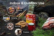 Load image into Gallery viewer, Fire Starters BIG PACK 160 Squares Charcoal Starter for Grills, Campfire, Fireplace, Firepits, Smokers. No flare ups &amp; flavor. FireStarter for wood &amp; pellet stove. Waterproof robust squares
