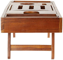 Load image into Gallery viewer, Ala Teak Wood Luxury Bathtub Caddy Tray with Extendable Sides and Bed Tray, Reading Rack, Tablet Holder
