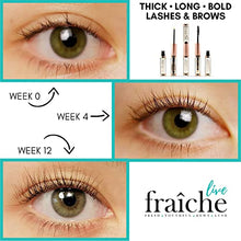 Load image into Gallery viewer, Castor Oil (2oz) + Filled Mascara Tube USDA Certified Organic, 100% Pure, Cold Pressed, Hexane Free by Live Fraiche. Stimulate Growth for Eyelashes, Eyebrows, Hair. Lash Growth Serum. Brow Treatment
