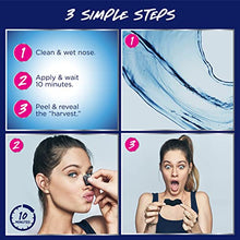 Load image into Gallery viewer, Bioré Charcoal Blackhead Remover Pore Strips, Nose Strips for Instant Blackhead Removal on Oily Skin, with Pore Unclogging, features Natural Charcoal, See 3x Less Oil, 18 Count
