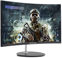Load image into Gallery viewer, Sceptre Curved 24" 75Hz Professional LED Monitor 1080p 98% sRGB HDMI VGA Build-in Speakers, Machine Black 2021
