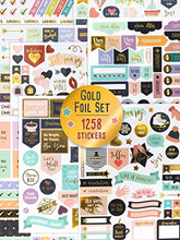 Load image into Gallery viewer, Aesthetic Gold Foil Planner Stickers - 1250+ Stunning Design Accessories Enhance and Simplify Your Planner, Journal and Calendar
