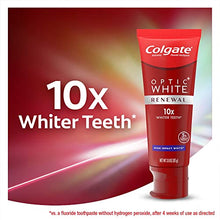 Load image into Gallery viewer, Colgate Optic White Renewal Teeth Whitening Toothpaste, High Impact White, 3 Oz, 2 Pack
